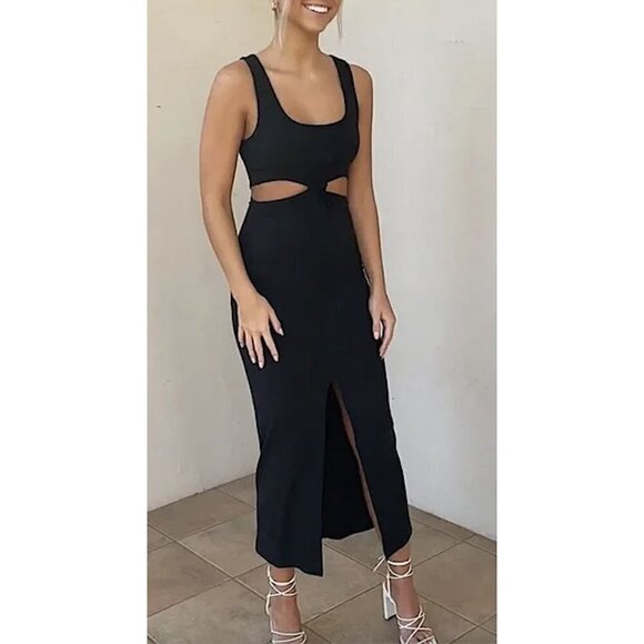 L*SPACE Skyler Cover-Up Dress in Black Size X-Small - Picture 1 of 16